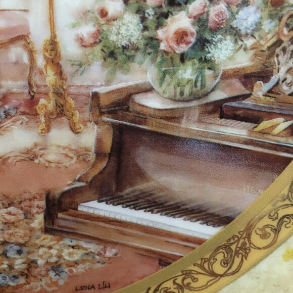 2/$40 Symphonies of the Heart Decorative Plate 'Romantic Overture' Lena Liu - Picture 3 of 8
